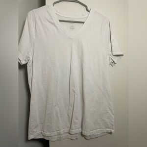 L white Sonoma v-neck undershirt